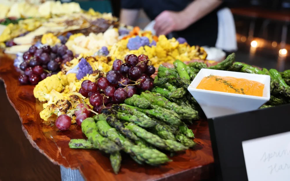 crudite and charcuterie board for Meeting rooms - indoor event venue - Santa Rosa, CA, Sugarloaf Wine Co.