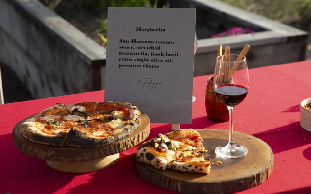 Pizza and wine from Commercial Kitchen, Private Event Venue, Santa Rosa, CA, Sugarloaf Wine Co.